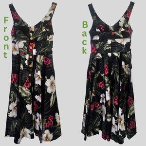 Hell Bunny Tahiti, Hot Topic Dress – XS, NWT, Tropical Pin-Up Dream
